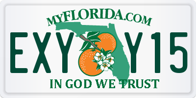 FL license plate EXYY15