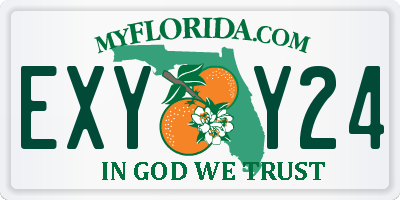 FL license plate EXYY24