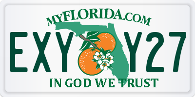 FL license plate EXYY27
