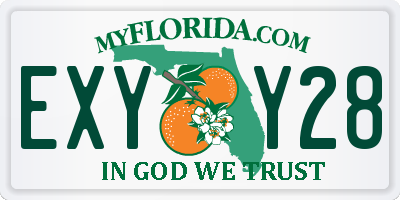 FL license plate EXYY28