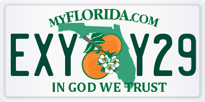 FL license plate EXYY29