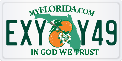 FL license plate EXYY49