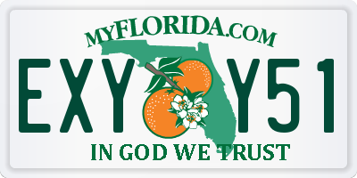 FL license plate EXYY51