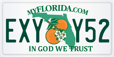 FL license plate EXYY52