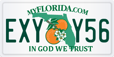 FL license plate EXYY56