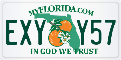 FL license plate EXYY57