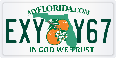 FL license plate EXYY67