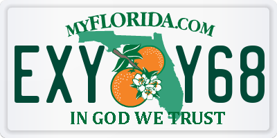 FL license plate EXYY68