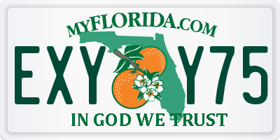 FL license plate EXYY75