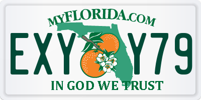FL license plate EXYY79