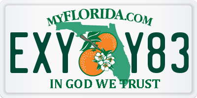 FL license plate EXYY83