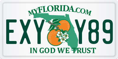 FL license plate EXYY89