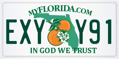 FL license plate EXYY91