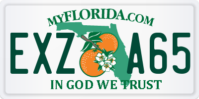 FL license plate EXZA65