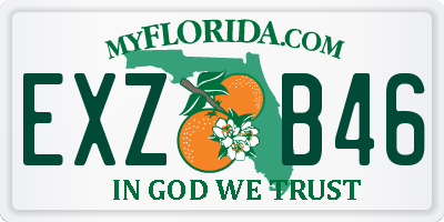 FL license plate EXZB46