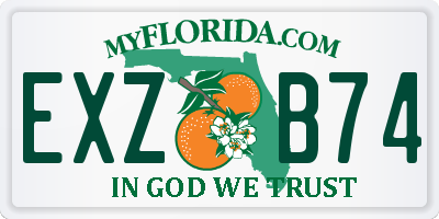 FL license plate EXZB74