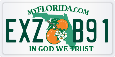 FL license plate EXZB91