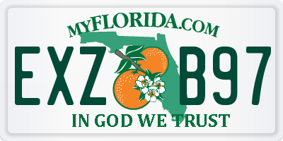 FL license plate EXZB97