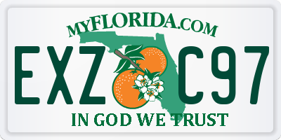FL license plate EXZC97