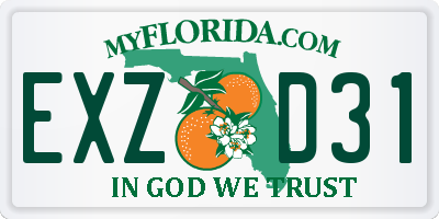 FL license plate EXZD31