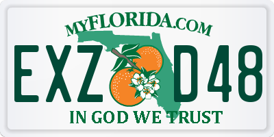 FL license plate EXZD48