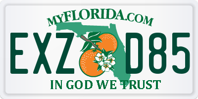 FL license plate EXZD85