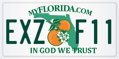 FL license plate EXZF11