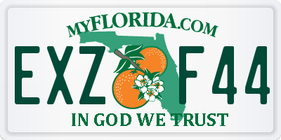 FL license plate EXZF44