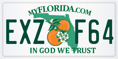 FL license plate EXZF64