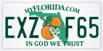FL license plate EXZF65
