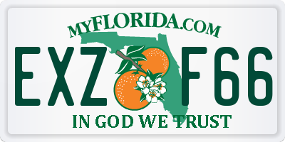 FL license plate EXZF66