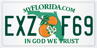 FL license plate EXZF69