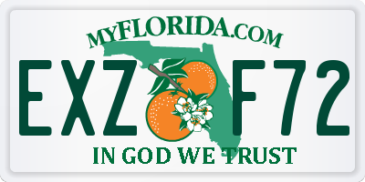 FL license plate EXZF72