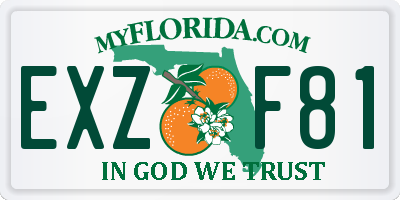 FL license plate EXZF81
