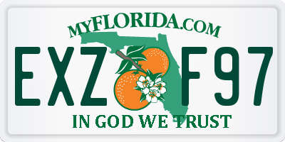 FL license plate EXZF97