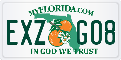 FL license plate EXZG08