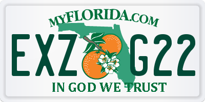 FL license plate EXZG22