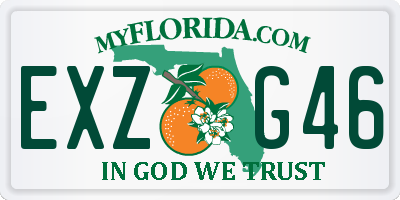FL license plate EXZG46