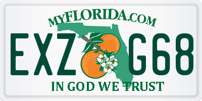 FL license plate EXZG68