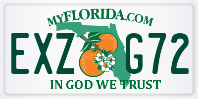 FL license plate EXZG72