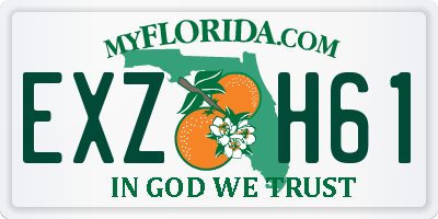 FL license plate EXZH61
