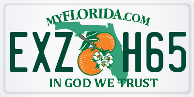 FL license plate EXZH65