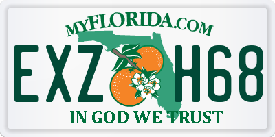 FL license plate EXZH68