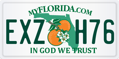 FL license plate EXZH76