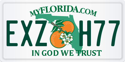 FL license plate EXZH77