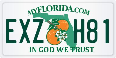FL license plate EXZH81
