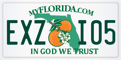 FL license plate EXZI05