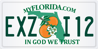 FL license plate EXZI12