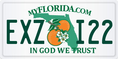 FL license plate EXZI22