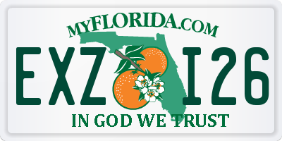 FL license plate EXZI26